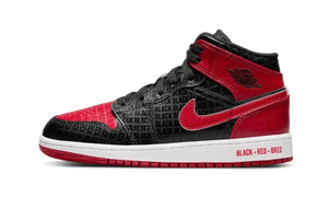 Air Jordan 1 Mid Bred Text