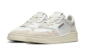 Autry Medalist Leather Suede Low White