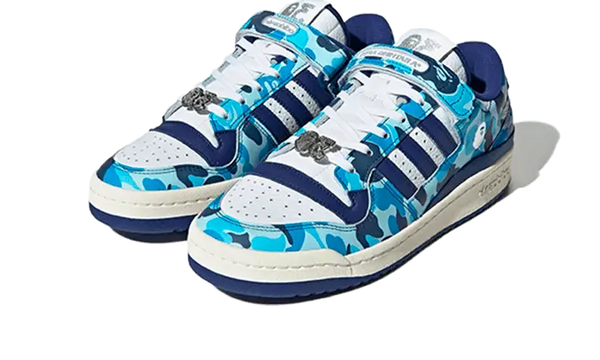Adidas Forum 84 Low Bape 30th Anniversary Blue Camo