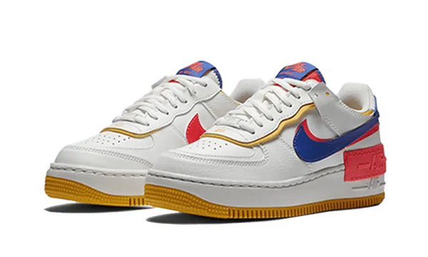 Nike Air Force 1 Shadow White Flash Crimson Astronomy Blue - CI0919-105