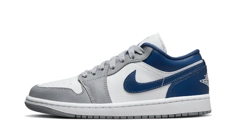 Air Jordan 1 Low Blanc Gris Bleu