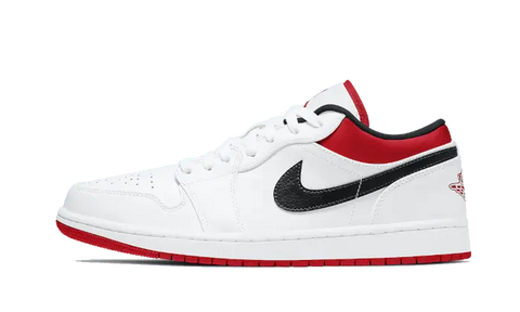 Air Jordan 1 Low White University Red Black