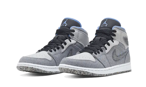 Air Jordan 1 Mid Crater Grey University Blue