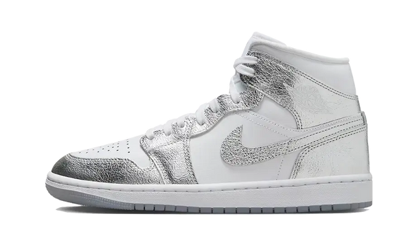 Air Jordan 1 Mid Crinkled Chrome