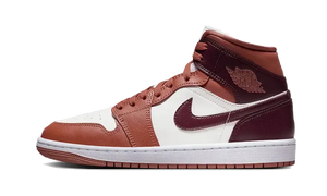 Air Jordan 1 Mid Dusty Peach Night Maroon