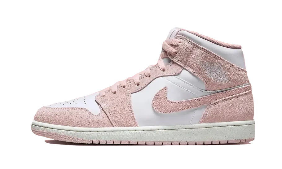 Air Jordan 1 Mid Gamuza Rosa