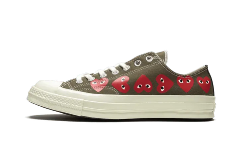 Chuck Taylor All-Star 70s Ox Comme des Garçons PLAY Multi Heart Green
