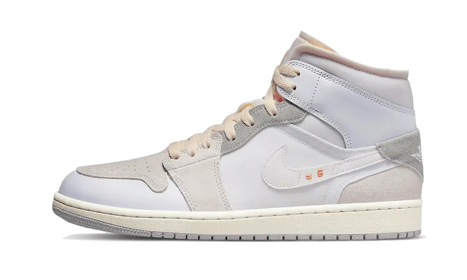 Air Jordan 1 Mid SE Craft Inside Out White Grey