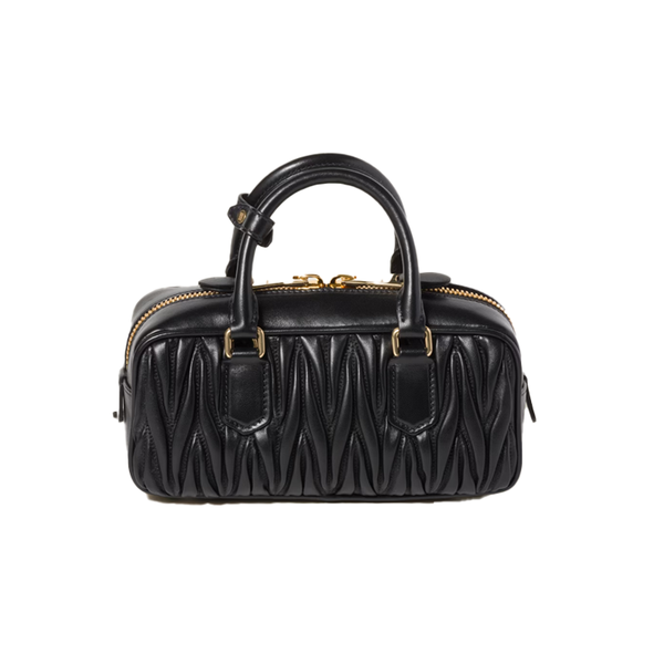 Arcadie Regular Nappa Matelassé Black