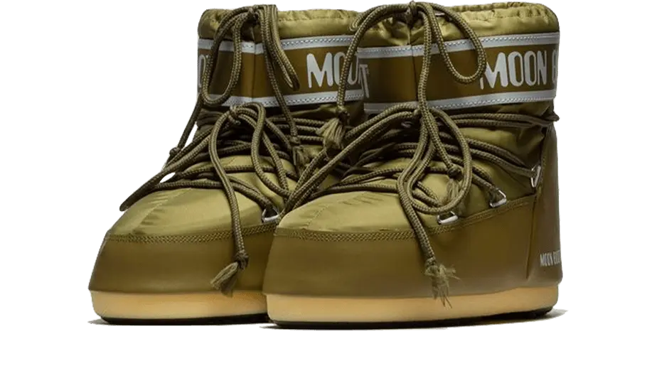 Moon Boot Icon Low Khaki Nylon