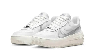 Nike Air Force 1 Low Platform Summit White Metallic Silver