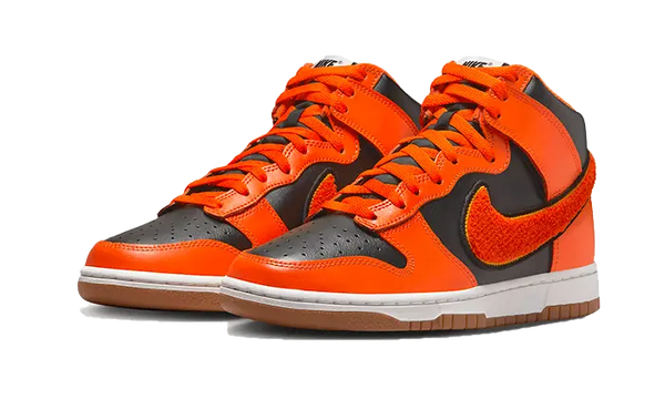 Nike Dunk High University Chenille Swoosh Safty Orange