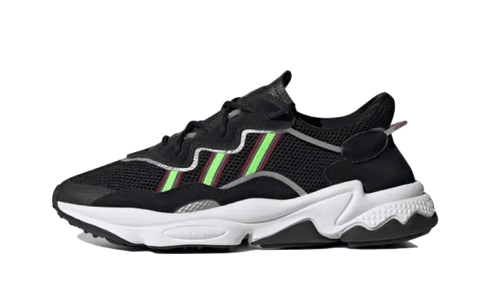 Ozweego Core Black Solar Green