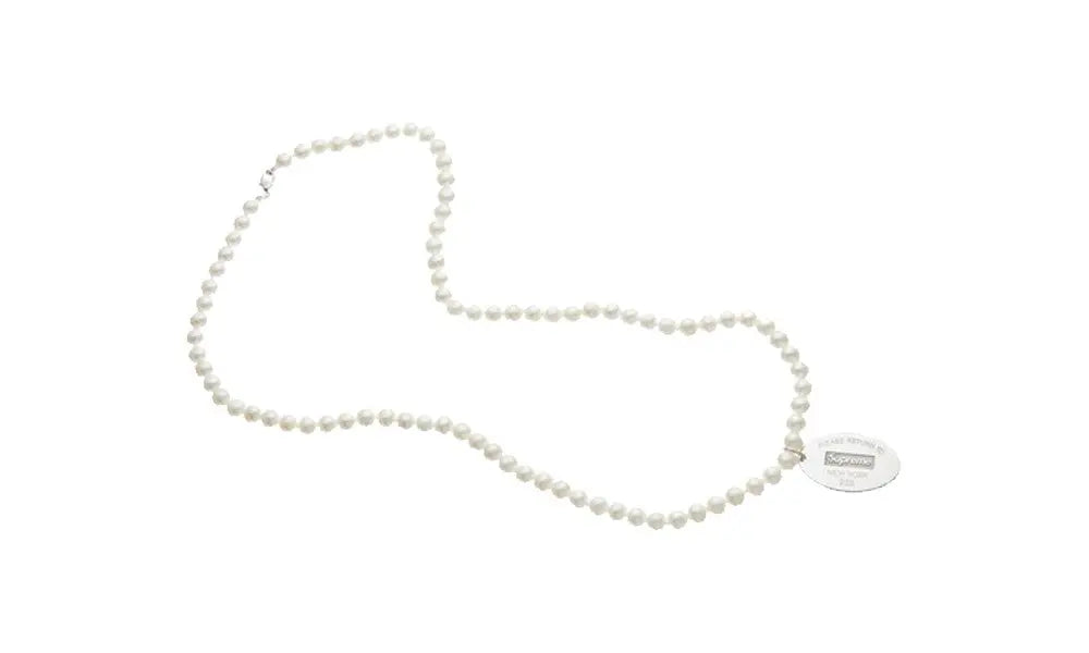 Necklace pearl oval tag Supreme x Tiffany & Co