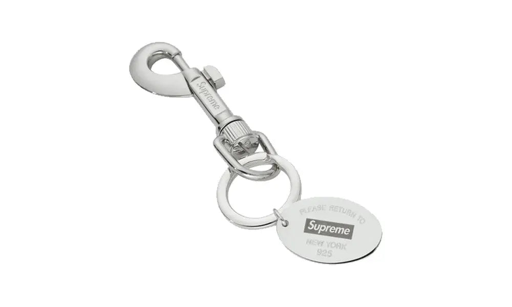 Keyring return to oval tag Supreme x Tiffany & Co