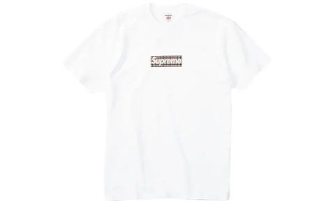 Box logo tee white