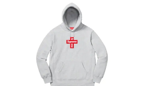 Cross box logo hoodie