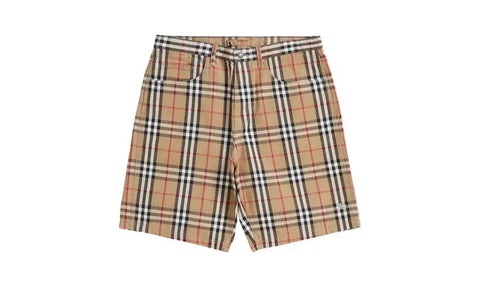 Pantalón corto vaquero beige