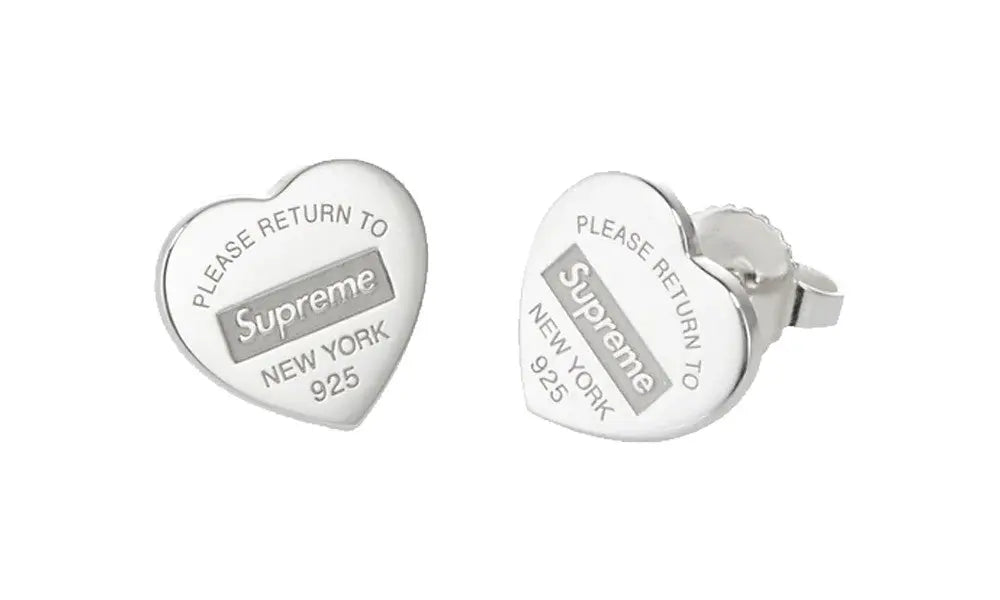 Earrings return to heart tag Supreme x Tiffany & Co