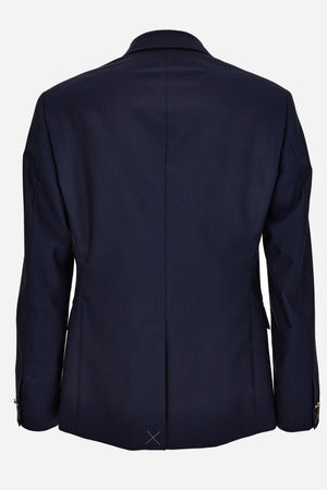 Formal Jacket In Wool Canvas Fabric