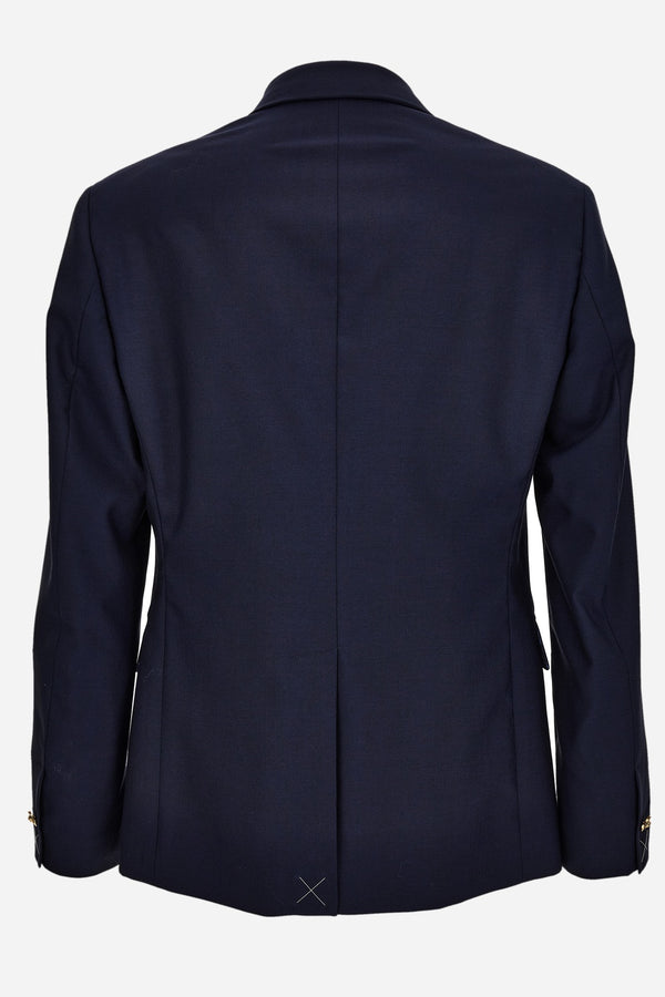Formal Jacket In Wool Canvas Fabric