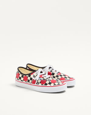 Sneaker Low-Top Valentino Garavani And Vans In Tessuto Con Stampa VLogo Checkerboard E Dettaglio Pois