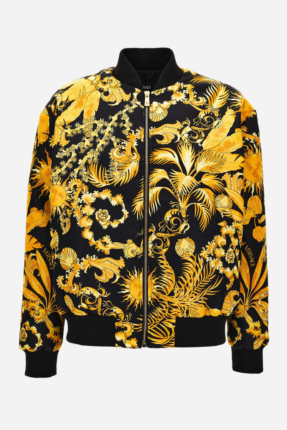Blouson In Twill Poly Print Barocco Palm Allover