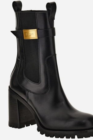 Versace Milano Booties In Calf Leather