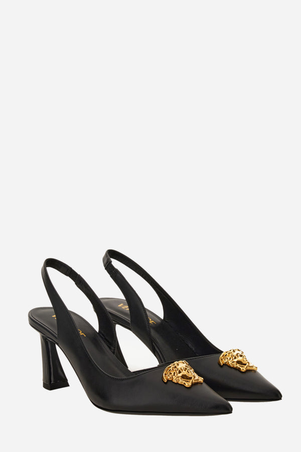 La Medusa Sling Back  In Calf Leather