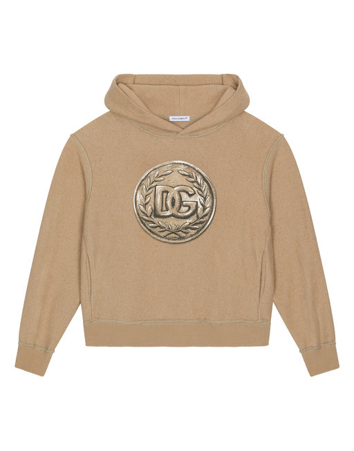 HOODIE WITH COIN PRINT