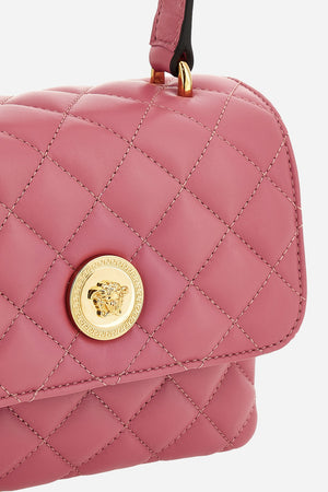 Icon Mini Top Handle In Quilted Lamb Leather