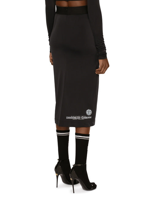 DGVIB3 SPANDEX JERSEY PENCIL SKIRT