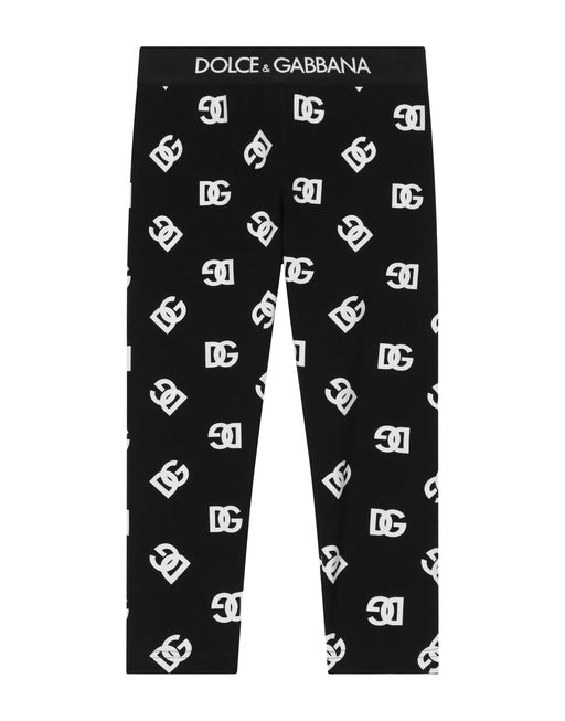 INTERLOCK LEGGINGS WITH DG LOGO PRINT