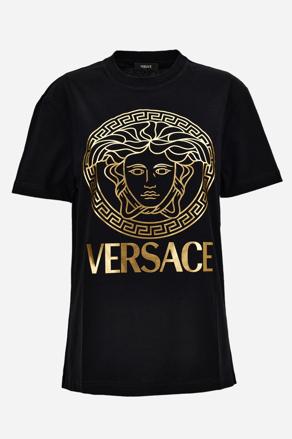 T-Shirt In Jersey-Versace And Greek Medusa Print