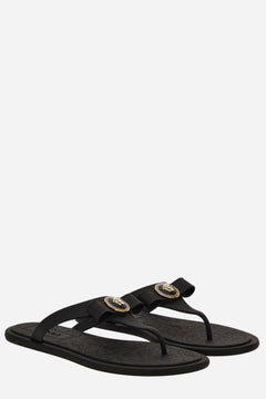 Gianni Ribbon Slides In Rubber