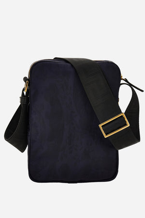 Icon Nylon Crossbody In Nylon Jacquard-Calf Leather