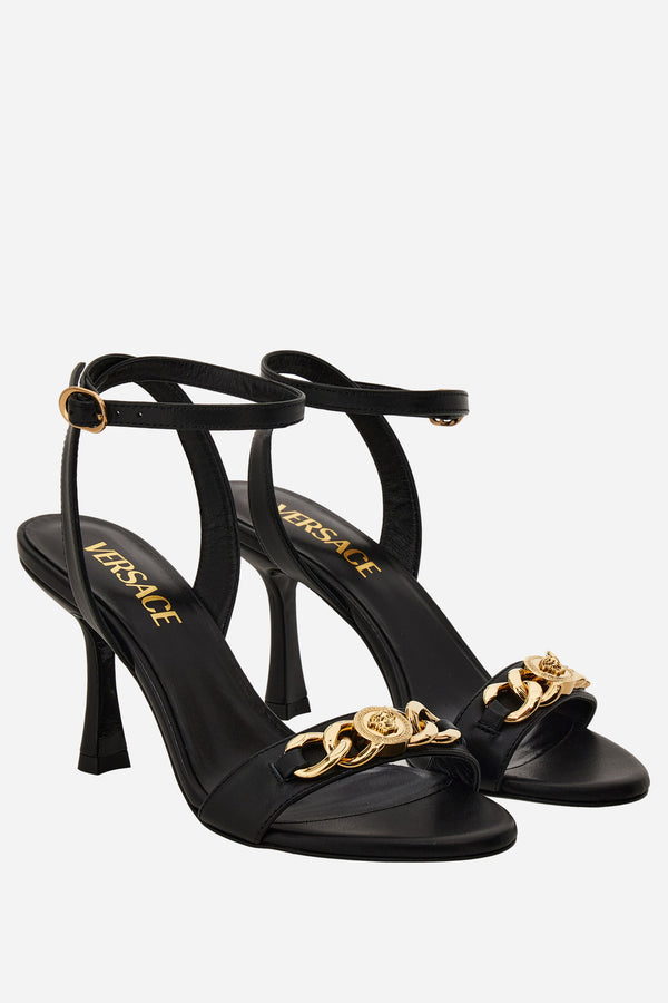 Icon Chain Sandal  In Calf Leather