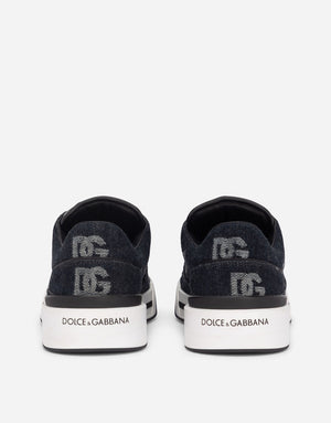 NEW ROMA SNEAKERS WITH DENIM LOGO