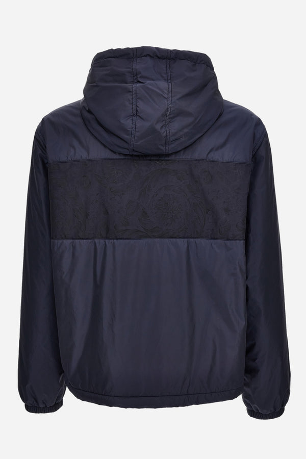 Blouson In Nylon Taffeta Wr Fabric-Responsible Techno Jacquard Baroque Insert