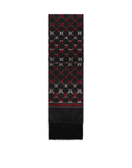 COTTON SCARF WITH POLKA-DOT PRINT