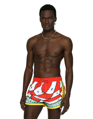 CARRETTO-PRINT SWIM SHORTS