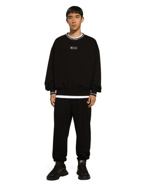ROUND-NECK SWEATSHIRT WITH DOLCE&GABBANA LOGO