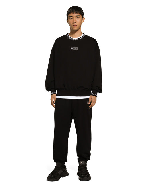 ROUND-NECK SWEATSHIRT WITH DOLCE&GABBANA LOGO