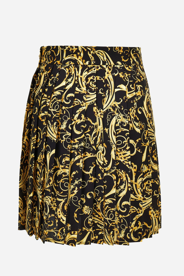 Skirt In Baroque Cheetah Print Twill Poly