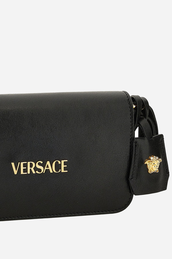 Versace Tag Mini Bag In Lamb Leather