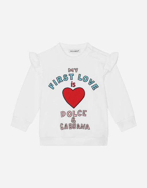 ROUND-NECK SWEATSHIRT WITH CARRETTO EMBROIDERY