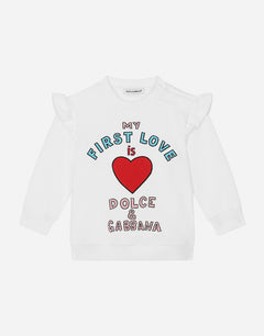 ROUND-NECK SWEATSHIRT WITH CARRETTO EMBROIDERY