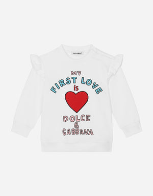 ROUND-NECK SWEATSHIRT WITH CARRETTO EMBROIDERY