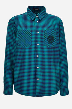 Informal Shirt In Cotton Twill Exclusive Tartan Design