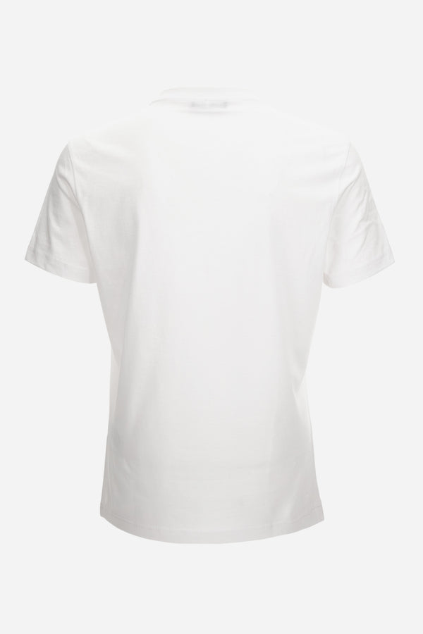 T-Shirt In Jersey Fabric-Versace Via Gesu' Print